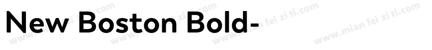 New Boston Bold字体转换